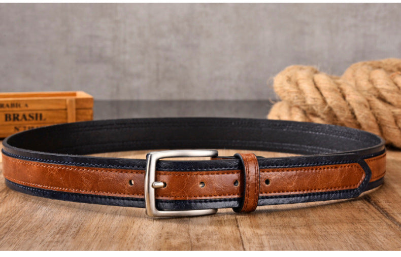 Men's Color Matching Casual Belt - Coordinated Style