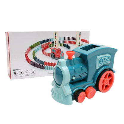 Jouets de Train Domino pour bébé, Puzzle de voiture, licence à libération automatique, blocs de construction électriques, jouet de Train