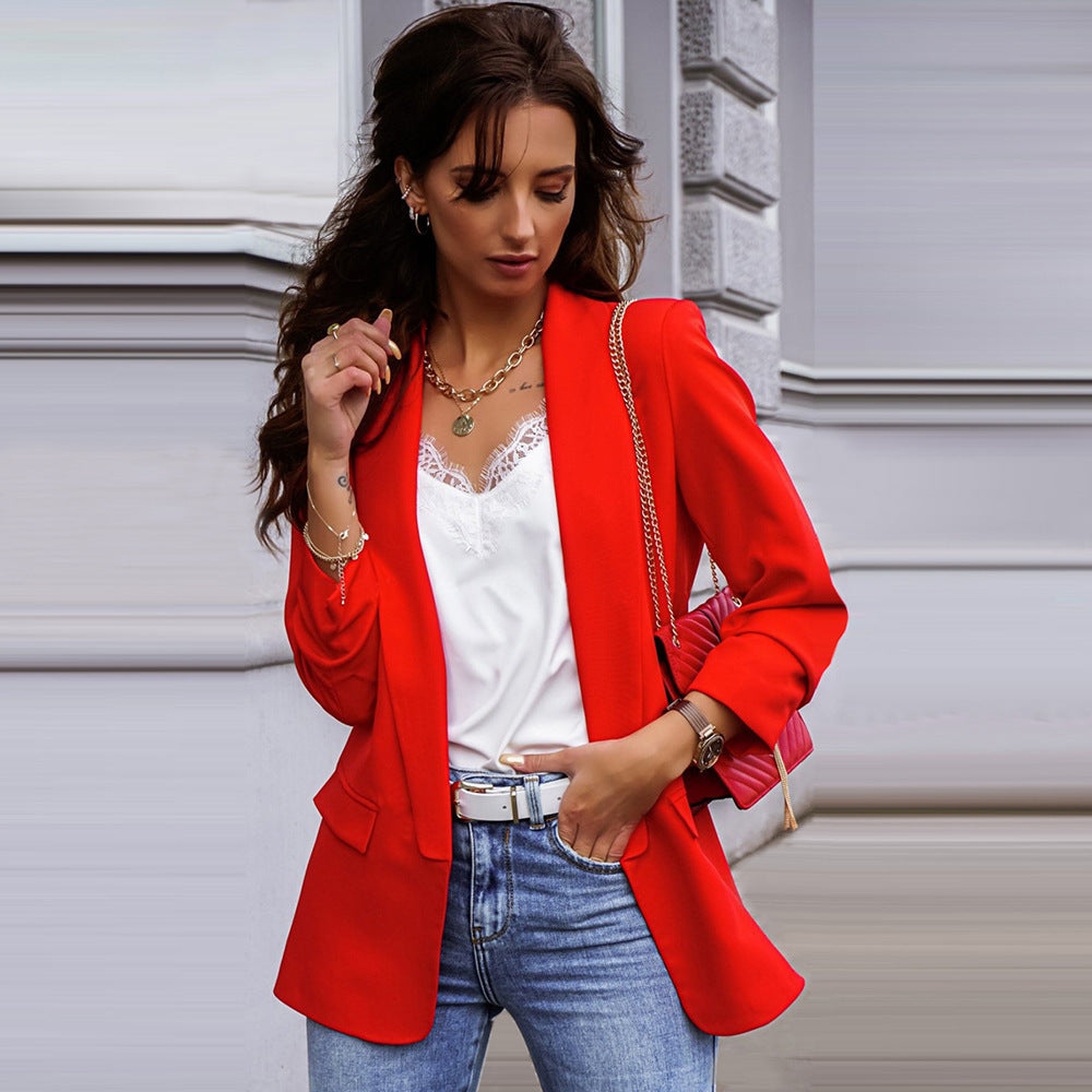Elegant Blazer For Women - Loose Fitting, Stylish Design