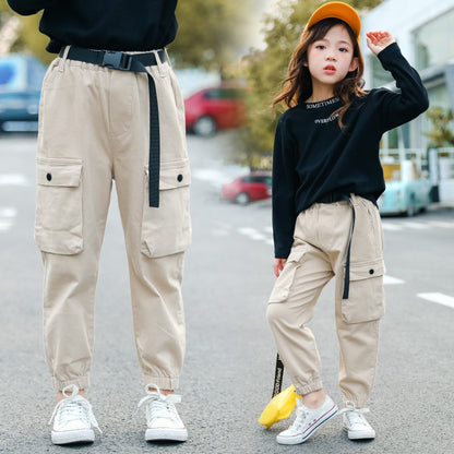 Pantalons décontractés de style occidental, salopettes pour enfants