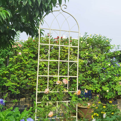 4 Pack Metal Garden Trellis 86.7x19.7 Rustproof For Climbing Plants Outdoor