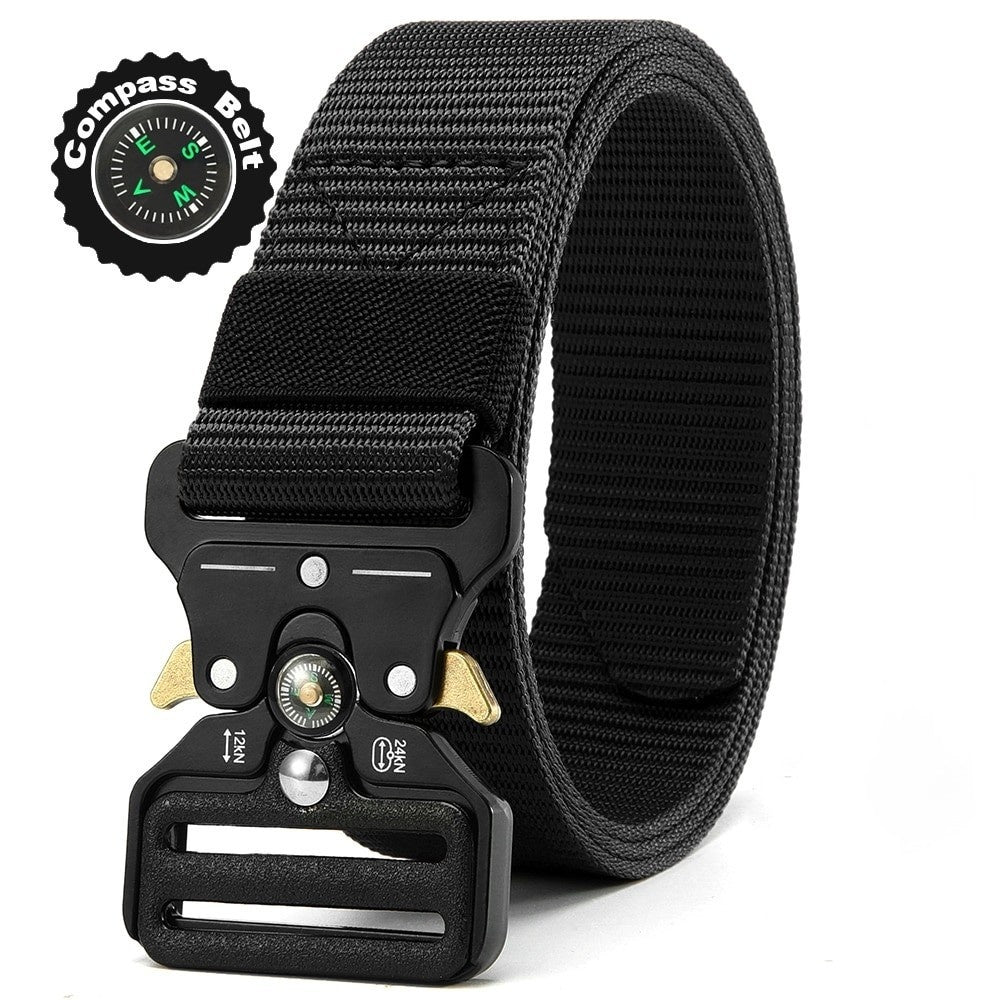 Men's Eye Snake Tactical Compass Belt - Directional Confidence