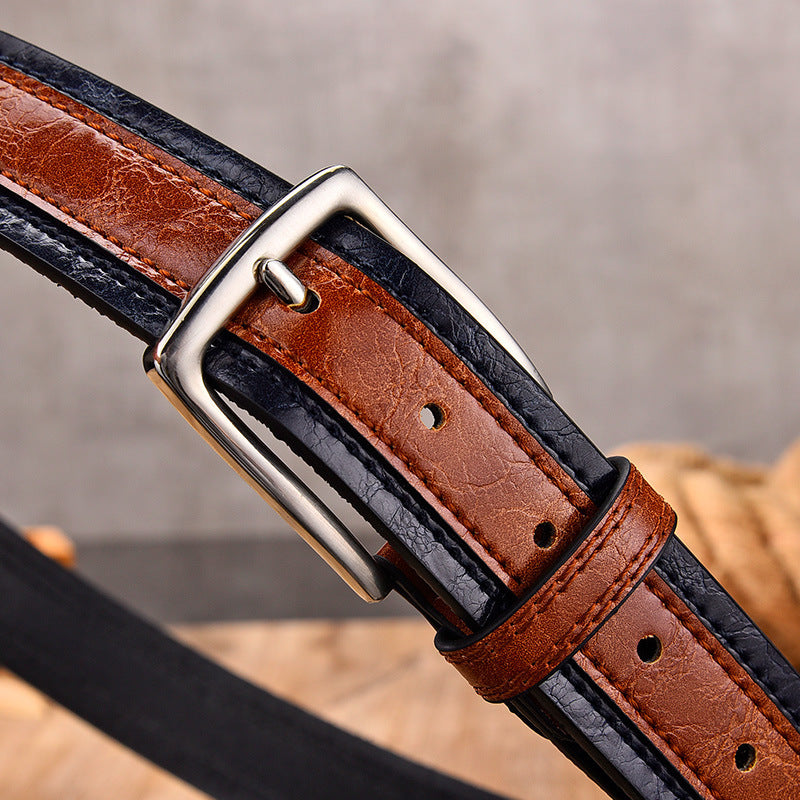 Men's Color Matching Casual Belt - Coordinated Style