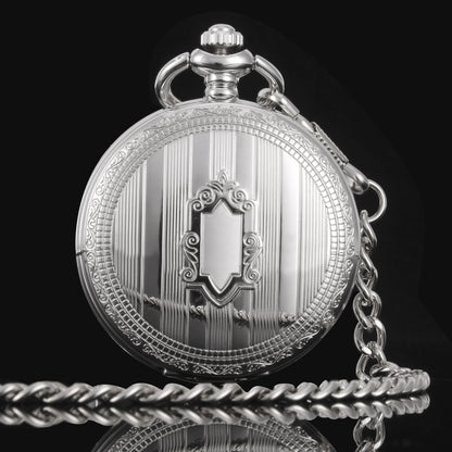 Cadeaux de montre de poche mécanique automatique Shield pour hommes et femmes