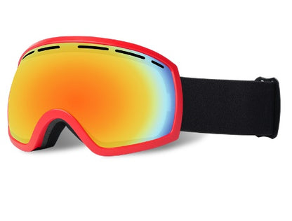 Grandes lunettes de ski sphériques lunettes de nuit antibuée polyvalentes