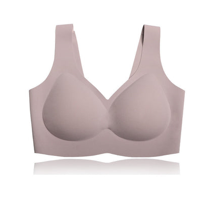 Namijiao New Air Traceless Underwear Women"s Air Rimless Bra Integrated Fixed Cup Sleeping Bra