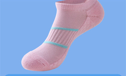 Chaussettes de sport à bas de serviette pour hommes, couleur unie