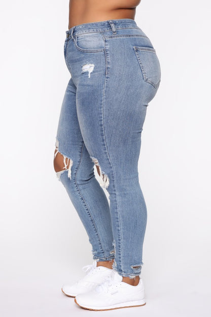 Stretch Ripped Dam Plus Size Jeans Plus Size Jeans