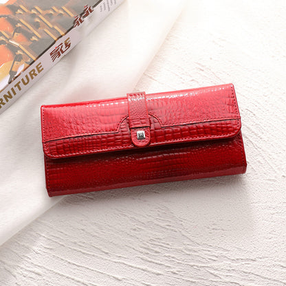 Women's Summer New Bright Leather Wallet