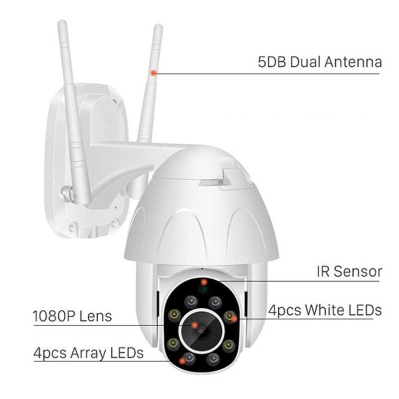 Caméra de sécurité extérieure HD à vision nocturne de mode