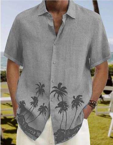 Herr sommarmodetrend Beach Casual kortärmad