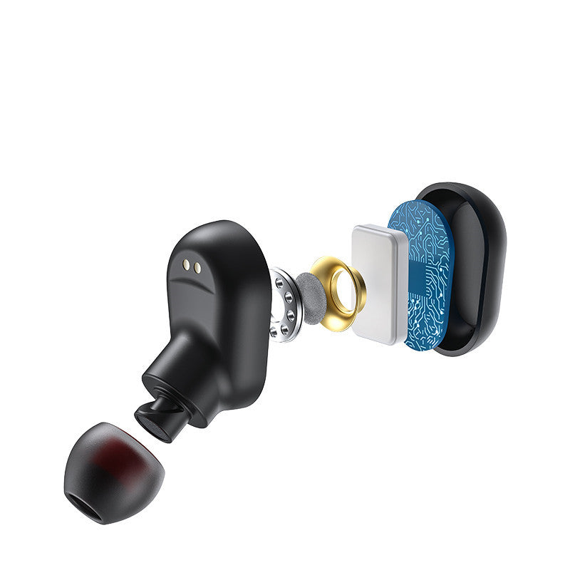 Mini trådlösa Bluetooth-hörlurar 5.0 dubbla öronsnäckor