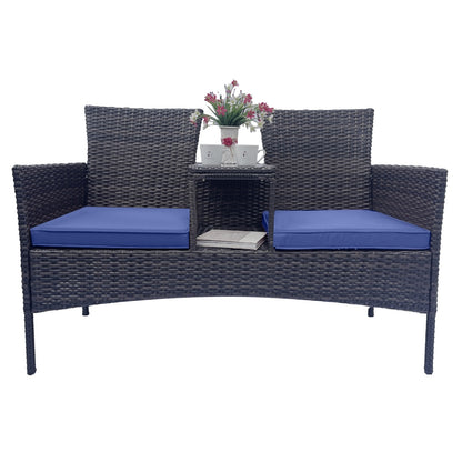 Wicker Patio Conversation Furniture Set - Perfect for Summer Homes