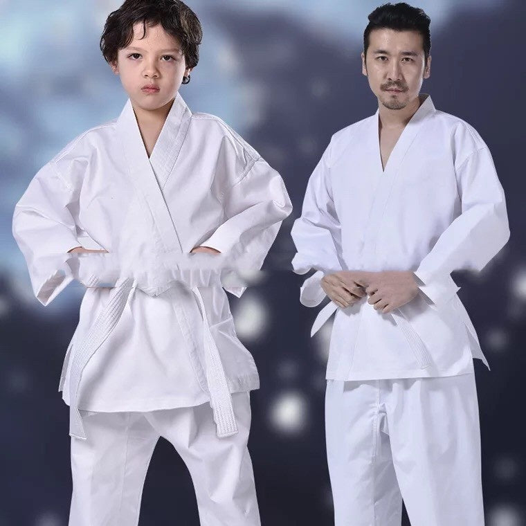 Judo noir et blanc pour hommes et femmes, vêtements d'entraînement