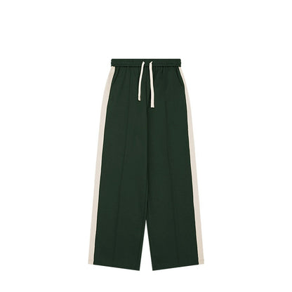 Retro Sports Side Stripe Trendy Brand Casual Men's Wide-leg Pants