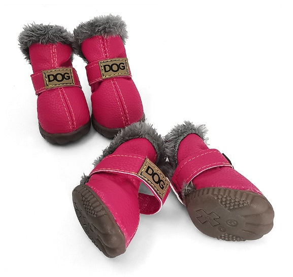 Les bottes de neige épaisses pour chien gardent au chaud les chaussures VIP d'automne et d'hiver de Teddy