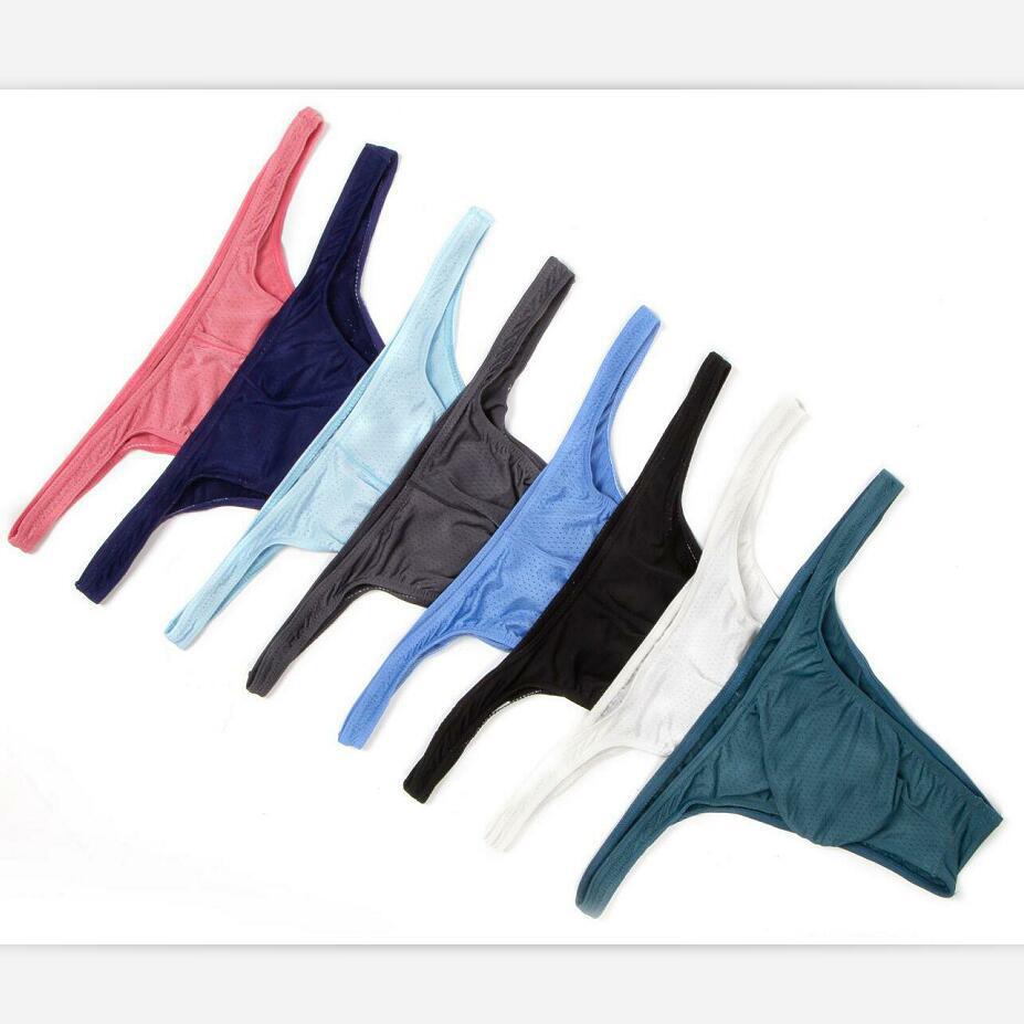 Men's Low Waist Mesh Breathable Swimming Trunks