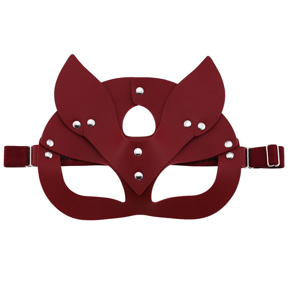 Creative Läder Sexig Byte Fox Ears Party Prom Mask