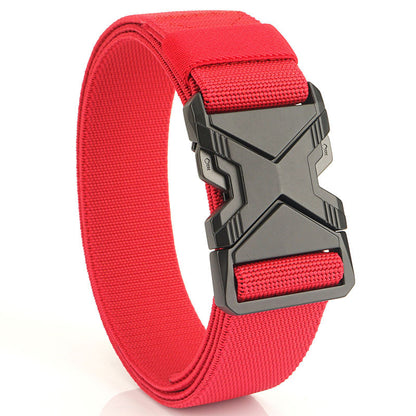 Fashion Commuter Casual Men's Belt Woven Elastic Minimalist Alloy Buckle - Modern Mobility