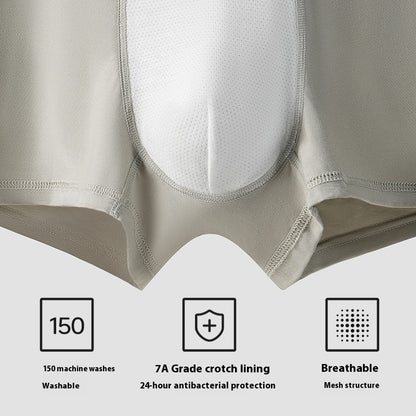 Antibacterial Crotch Plus Size Summer Breathable Thin Boys Boxer Briefs Heads