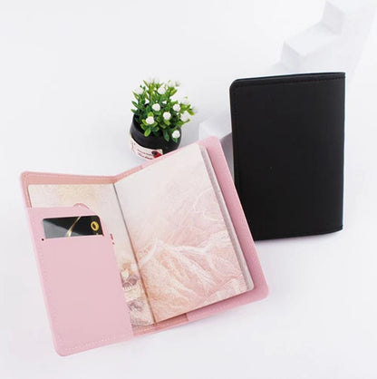 Travel Abroad Multifunctional Document Leather Protective Cover