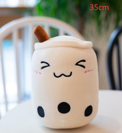 Pearl milk tea cup pillow