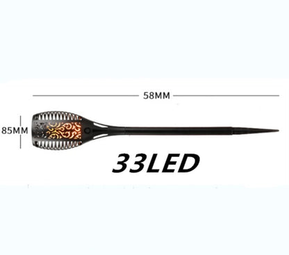 Solar Flame Flickering Garden LED Light | Outdoor Solar Tiki Torch | Landscape Decoration - BrightLite