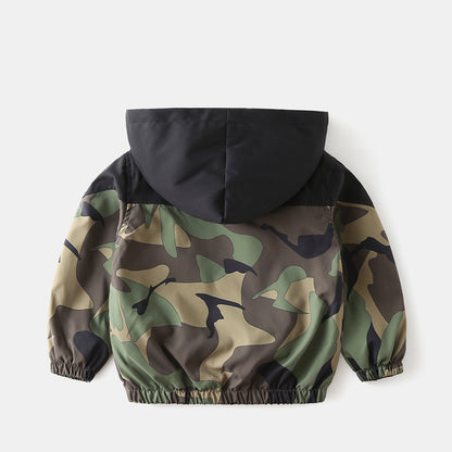 Baby Thin Camouflage Color Matching Jacket