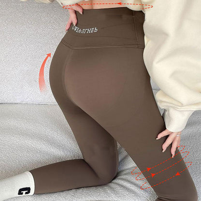 Leggings épais en polaire pour femmes, pantalon de requin, taille haute, serré, slim, contrôle du ventre, fesses, pantalon de Yoga amincissant, hiver -20 à 5