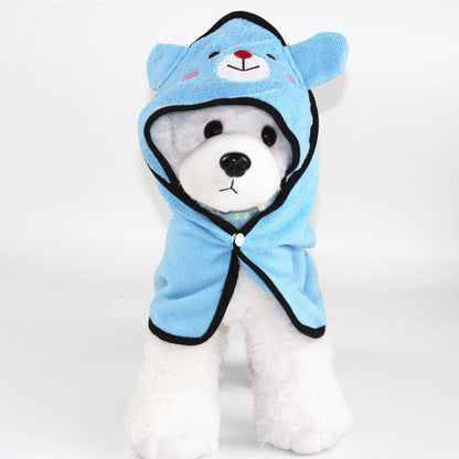 Serviette de bain en peluche pour chien, couverture mignonne