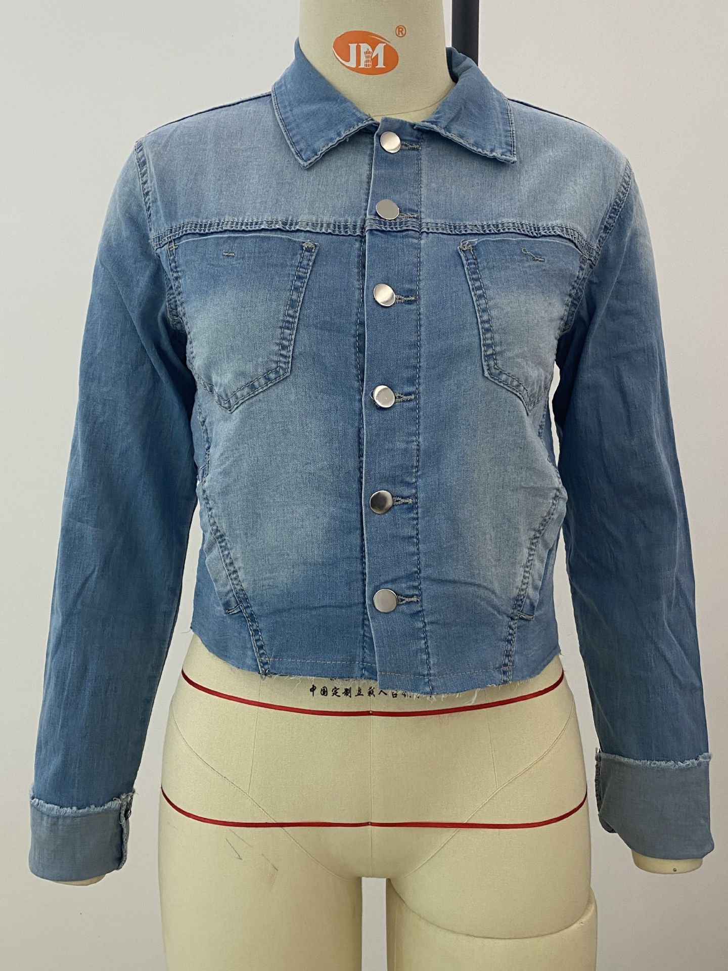 Stretch Denim Jacket Women Slim Short Jacket