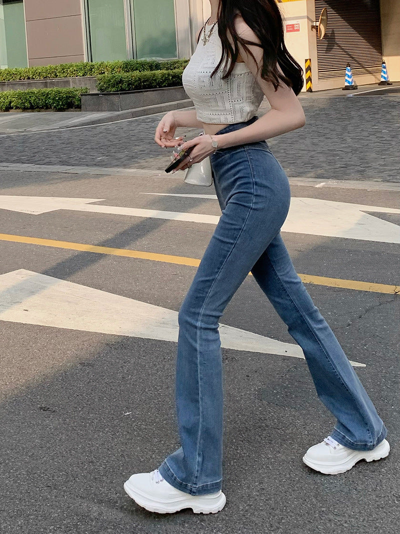 Fashion Design Hot Girl Micro Flare Pants