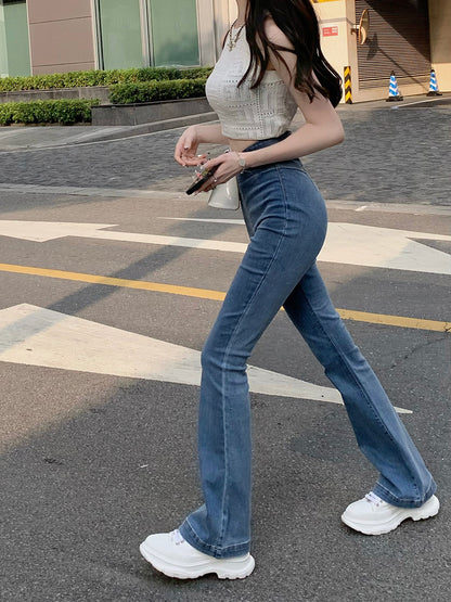 Fashion Design Hot Girl Micro Flare Pants
