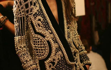 Padded Suit Jacket Bubble Bead Printing Women's Clothing