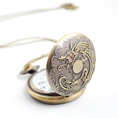 Dragon Bone Stone British Pocket Watch Casual Clothing Accessories