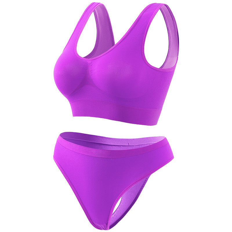 Yoga Underwear For Women Thin Small Breast Push Up