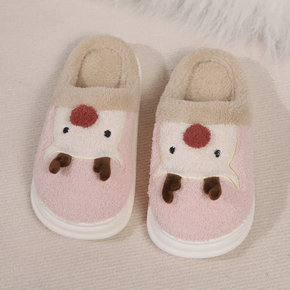 Cotton Slippers Cute Cartoon Indoor And Outdoor Warm Non-slip Comfort And Casual