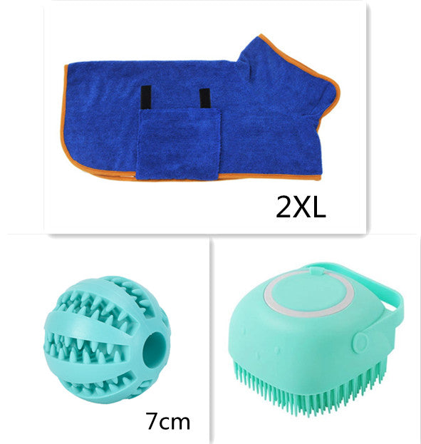 Gants de Massage de bain en Silicone pour Chien, brosse pour animaux de compagnie, outil de nettoyage de salle de bain, peigne pour chien, peut verser du shampoing, fournitures de toilettage pour chiens