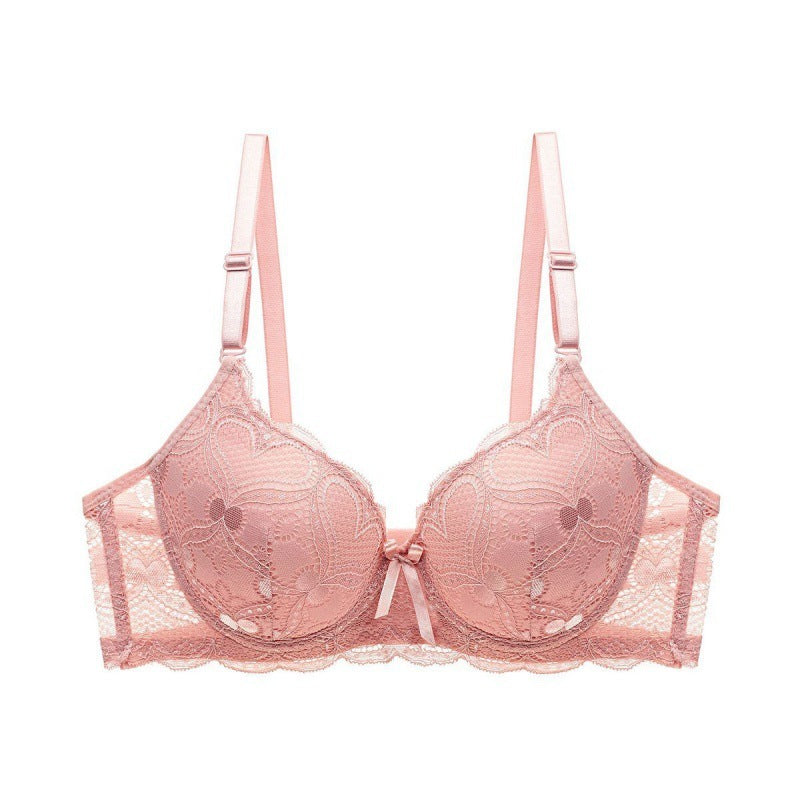 Lace Hollow Massage Push Up Bras Underwear For Women