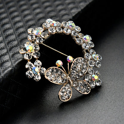 Butterfly Full Fashion Alloy Diamond Brosch