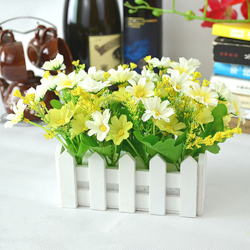 Holiday Entertainment: Porch Decoration Flowers And Green Plants Ornaments