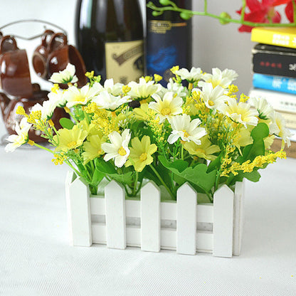 Holiday Entertainment: Porch Decoration Flowers And Green Plants Ornaments
