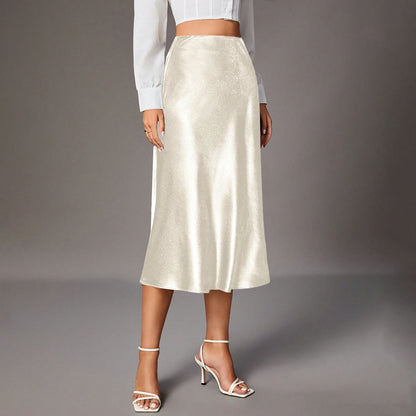 High-Grade Small Artificial Silk European And American Skirt