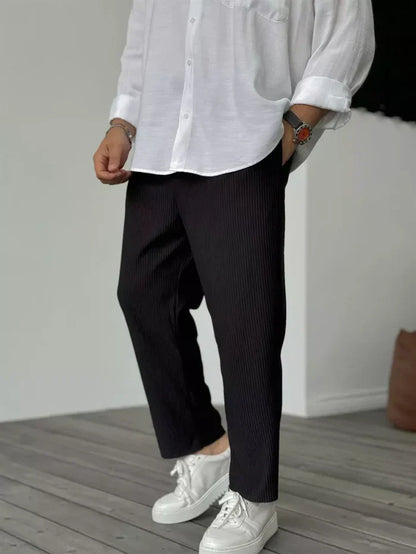 Hong Kong Style Loose Straight Sports Casual Pants