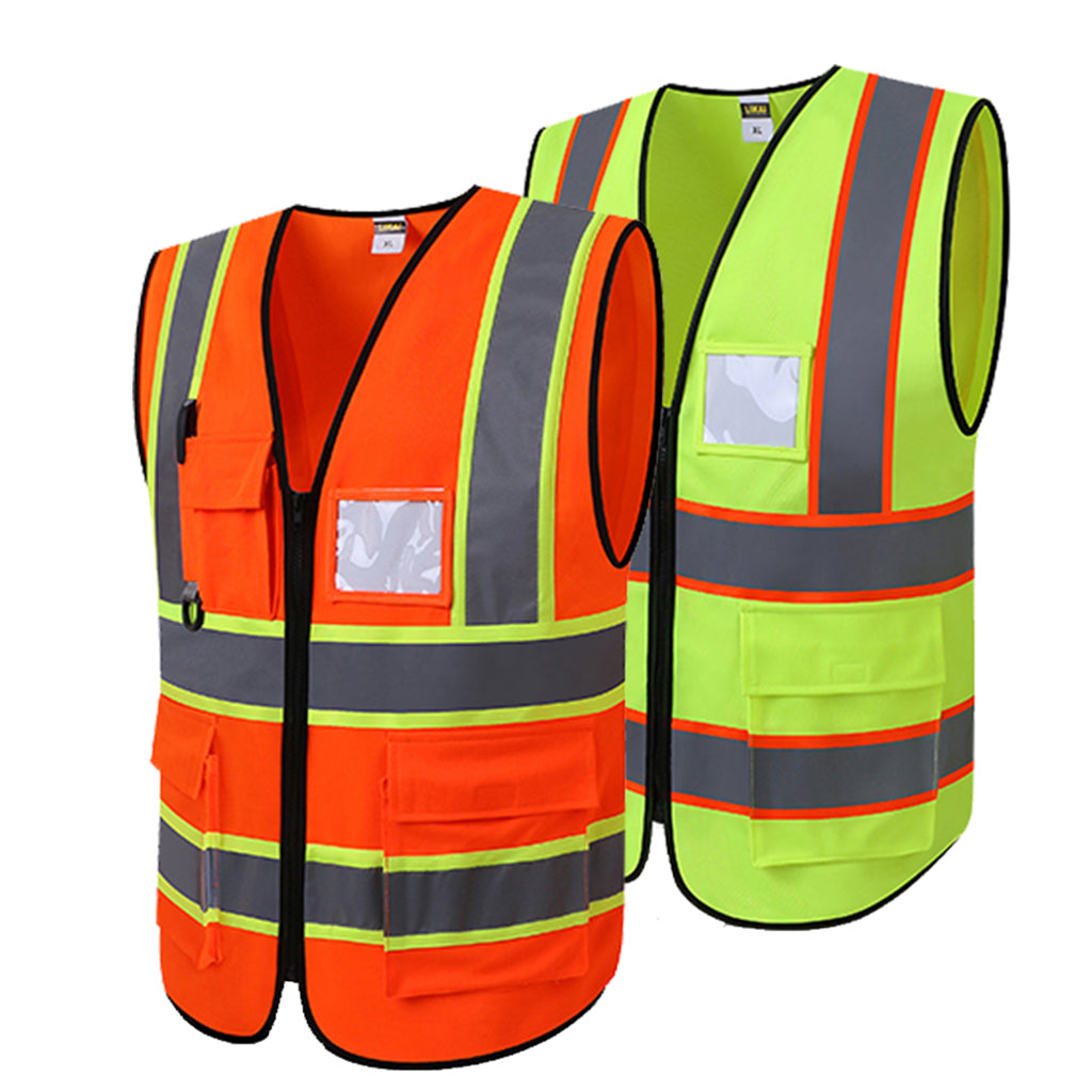 Manteau de vêtements de protection, gilet fluorescent de sécurité écologique