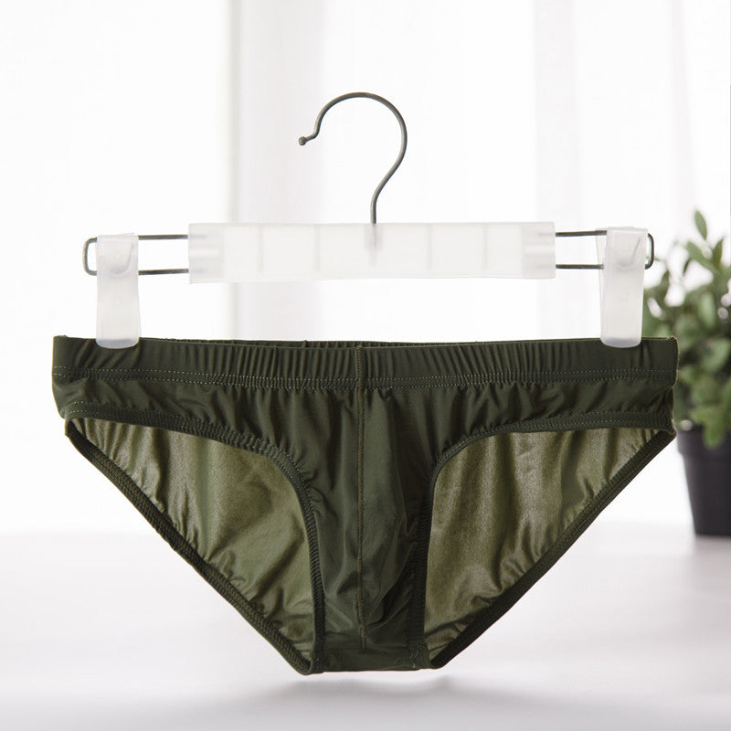 Men's Ice Silk Seamless Underwear Bulge Bag Ultra-thin Men