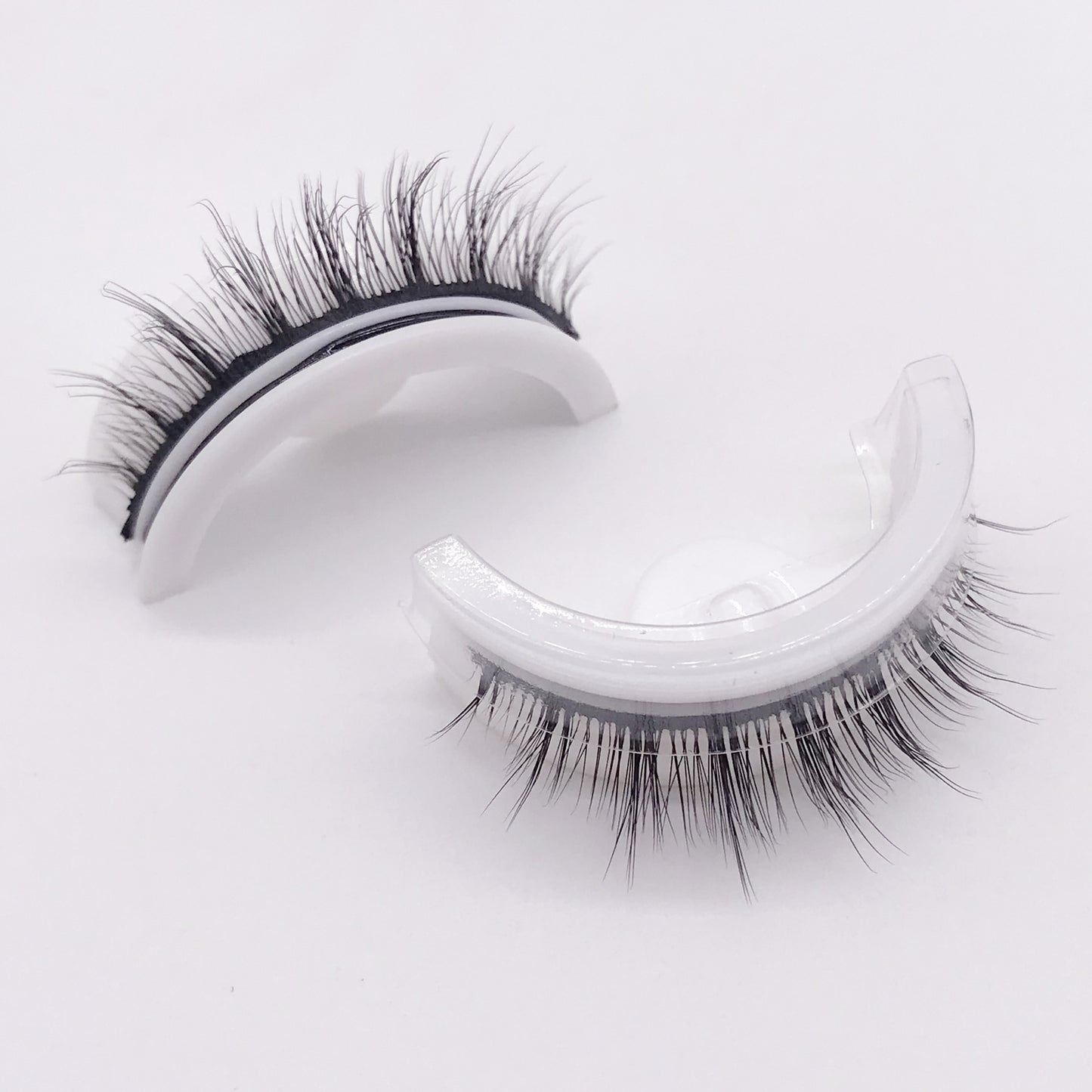 Återanvändbara 3D Mink Lashes naturliga falska ögonfransar Självhäftande falska limmar fria lass Makeup ögonfrans Extens Silk ögonfransar