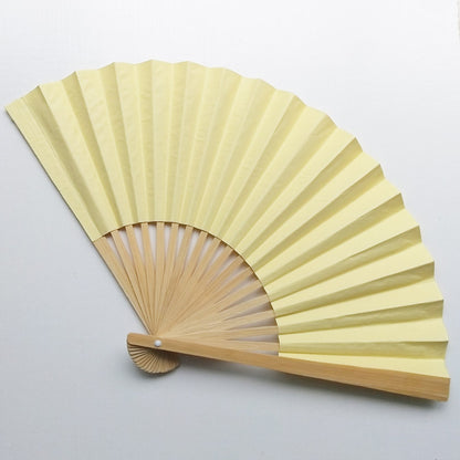 Holiday Relaxation: Customizable Color Plain Paper Fans
