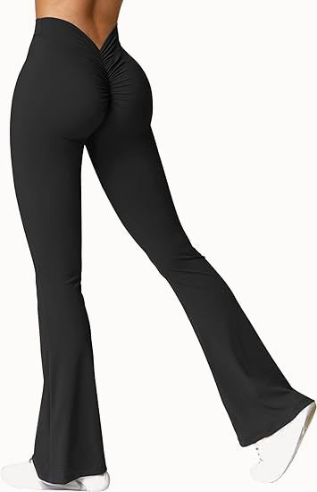 Peach Hip Raise Yoga Pantalon à fond cloche Exercice de remise en forme Séchage rapide