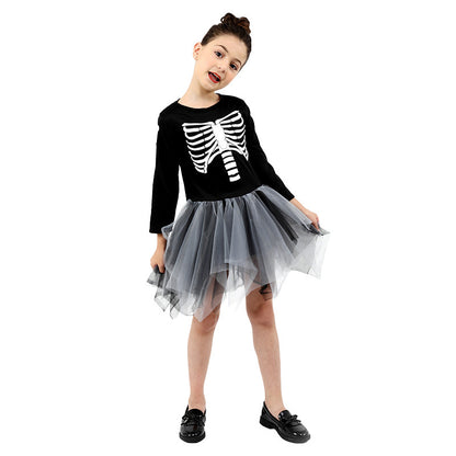 Costume d'Halloween Costume Enfant Costume de Performance Cosplay Robe d'Halloween